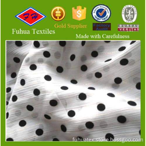 Dot Print, Crepe Chiffon, Summer Blouse Fabric